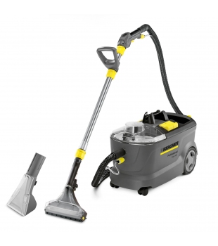 Urządzenie ekstrakcyjne Karcher Puzzi 10/1 (1250 W | 40 W | 254 mbar) Profesjonalny odkurzacz piorący + 10 kg proszku