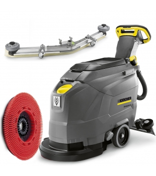 Szorowarka kompaktowa Karcher BD 43/35 C Ep (1720 m²/h | 2,7 l/min | 35 l) + BELKA SSĄCA ŁUKOWA