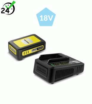 Szybka ładowarka + bateria 18 V / 2.5 Ah do urządzeń akumulatorowych Karcher