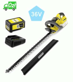 Akumulatorowe nożyce do żywopłotu Karcher HGE 36-60 Battery Set (60 cm | 36 V | 2,5 A) + akumulator + ładowarka