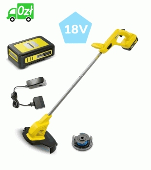 LTR 18-25 Battery SET Kosa, podkaszarka akumulatorowa Karcher Zestaw z akumulatorem i ładowarką.