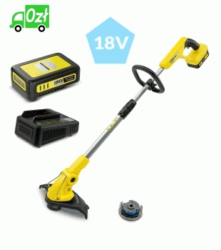 LTR 18-30 Battery SET Kosa, podkaszarka akumulatorowa Karcher Zestaw z akumulatorem i ładowarką.