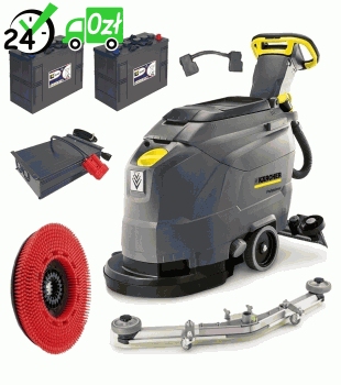 BD 43/25 C Bp szorowarka Karcher + 2x Akumulator SIAP + Prostownik