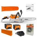 Pilarka akumulatorowa Stihl MSA 60 C-B, z dwoma akumulatorami AK 20 i ładowarką AL 101 + KLIN DO DRZEWA