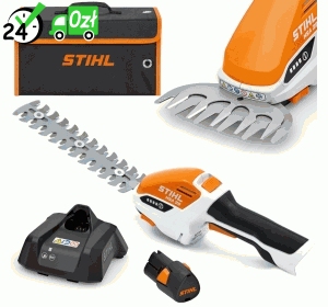 HSA 26, Lekkie nożyce akumulatorowe do żywopłotu, zestaw z akumulatorem AS 2 i ładowarką AL 1