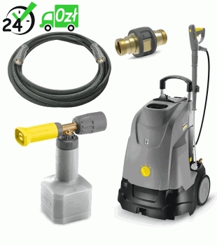 HDS 5/15 U (150bar, 450l/h) EASY!Force profesjonalna myjka Karcher + Wąż 10  m + Pianownica + Złączka 