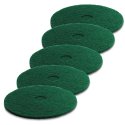 Pady tarczowe do usuwania uporczywych zabrudzeń, zielone, 280 mm, 5 sztuk Karcher