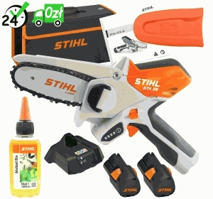 GTA 26 PLUS, Pilarka akumulatorowa Stihl z akumulatorem i ładowarką