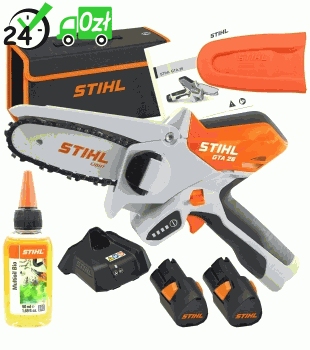 GTA 26 PLUS, Pilarka akumulatorowa Stihl z akumulatorem i ładowarką