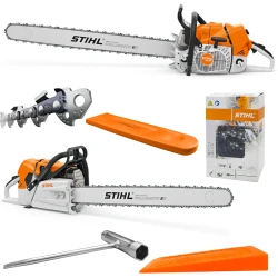 Pilarka Stihl MS 881 + KLIN DO DRZEWA, pilarka spalinowa moc 8,7 KM, najmocniejsza pilarka seryjna na świecie