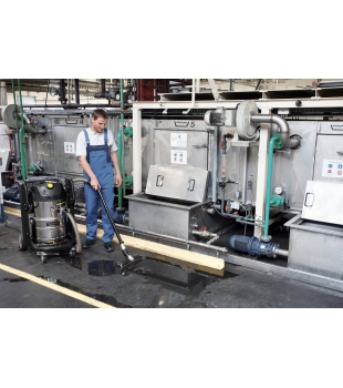 Odkurzacz przemysłowy Karcher IVC 60/24-2 Tact² (60 l / 254 mbar / 2,4 kW) + redukcja + wąż + kolanko + rura + ssawka