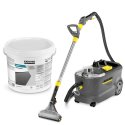 Urządzenie ekstrakcyjne Karcher Puzzi 10/1 (1250 W | 40 W | 254 mbar) Profesjonalny odkurzacz piorący + 10 kg proszku