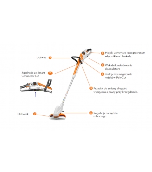 FSA 30 SET Podkaszarka, kosa akumulatorowa Stihl z akumulatorem i ładowarką
