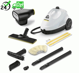 Parownica Karcher SC 2 EasyFix (1500 W / 75 m² / 3,2 bar) Biała parownica do domowego użytku + dysza