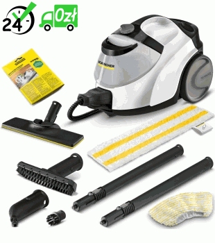Parownica Karcher SC 5 EasyFix IRON (2250 W / 150 m² / 4,2 bar) Najsilniejsza parownica domowa + żelazko