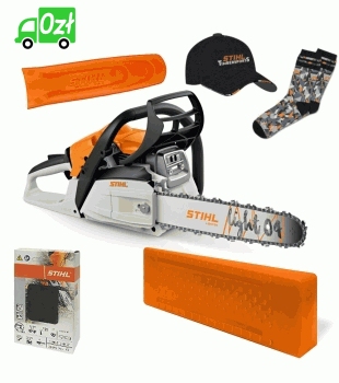 Pilarka Stihl MS 212 (2,4 KM, prowadnica 35 cm) + czapka i skarpetki