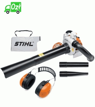 Stihl SH 86,  Dmuchawa - Odkurzacz ogrodowy o dużej mocy 1,1 KM silnik 2-MIX + Nauszniki Concept 24