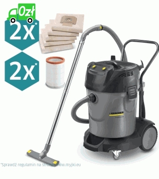 Odkurzacz uniwersalny Karcher NT 70/2 (2400 W / 70 l / DN 40) Dwuturbinowy odkurzacz profesjonalny