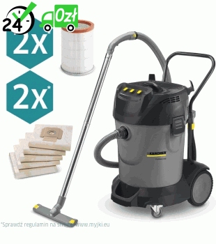 Karcher NT 70/3 (3600 W / 70 l / DN 40) Profesjonalny odkurzacz z funkcją zbierania wody