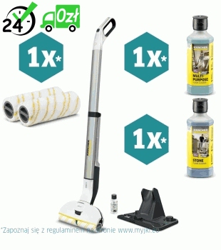 Mop elektryczny Karcher EWM 2 (60 m² / 30 cm / 20 min.) Bezprzewodowy mop do mycia podłóg