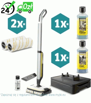 Mop elektryczny Karcher FC 7 (175 m² / 30 cm / 45 min.) Bezprzewodowy mop myjący