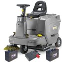 Karcher KM 85/50 R Bp (5100 m²/h / 50 l / 6 km/h) Zamiatarka z fotelem dla operatora z trakcją