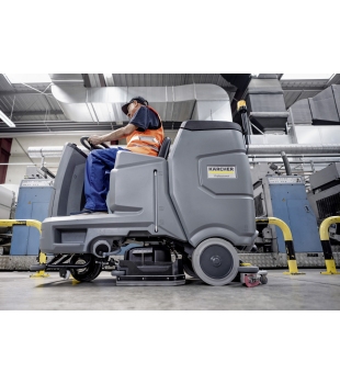 B 110 R Classic + D75 (4500 m²/h / 5 l/min / 110 l) Szorowarka z fotelem dla operatora