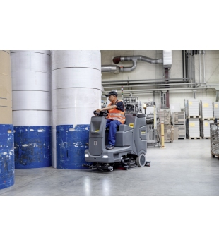 B 110 R Classic + D75 (4500 m²/h / 5 l/min / 110 l) Szorowarka z fotelem dla operatora