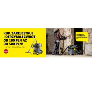Karcher NT 40/1 Tact Te L (1380 W / 40 l / DN 35) Profesjonalny odkurzacz z funkcją zbierania wody