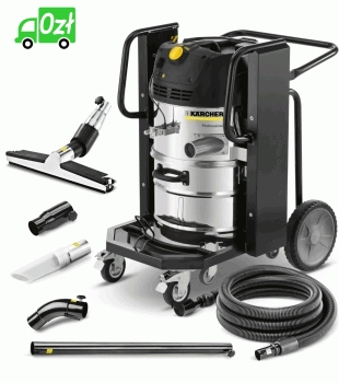 KARCHER IVC 60/24-2 Tact² (60 l / 254 mbar / 2,4 kW) Mocny odkurzacz przemysłowy - ZESTAW