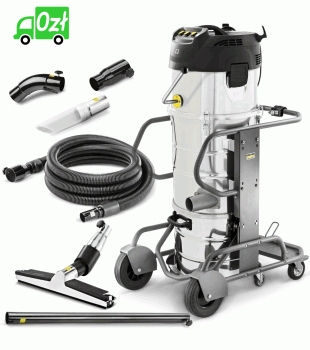 Karcher IVM 60/36-3 (60 l / 254 mbar / 3,6 kW) Mocny, trzyturbinowy odkurzacz przemysłowy do pyłów