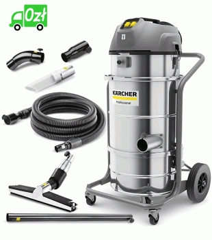 Karcher IVM 40/24-2 (40 l / 225 mbar / 2,3 kW) Mocny odkurzacz przemysłowy do pyłów - ZESTAW