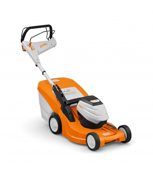 STIHL RMA 448 PV, kosiarka z napędem z akumulatorem i ładowarką (AP 300 S i AL 301)