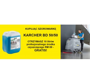 KARCHER BD 50/50 C Bp Classic (2040 m²/h / 2,3 l/min / 50 l) Szorowarka akumulatorowa