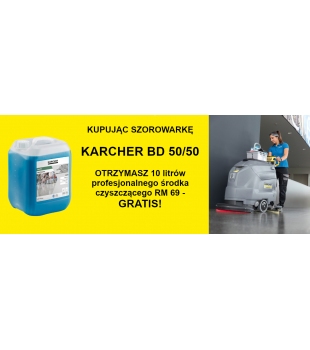 KARCHER BD 50/50 C Bp Classic (2040 m²/h / 2,3 l/min / 50 l) Szorowarka akumulatorowa