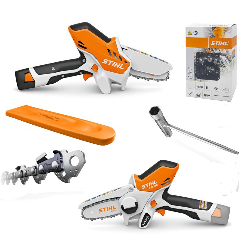 STIHL GTA 26 PLUS, Pilarka akumulatorowa + 2x akumulator + ładowarka