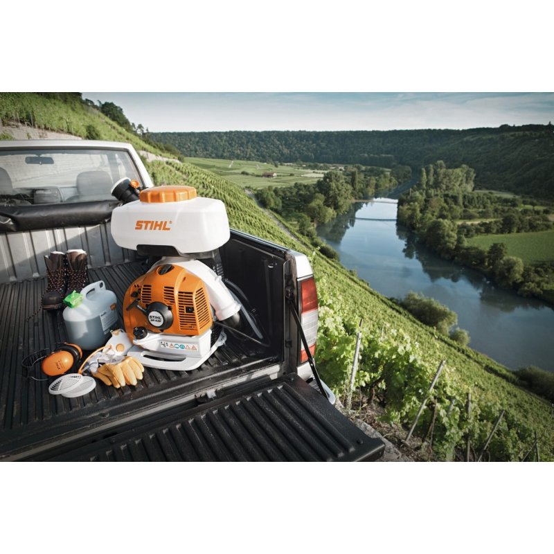 STIHL SR 430, (moc 3,9 KM, pojemność 14l) - komfortowy, spalinowy opryskiwacz plecakowy