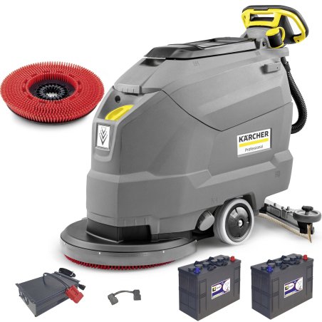 BD 50/50 C Bp Classic szorowarka Karcher + listwa ssąca + akumulatory + ładowarka