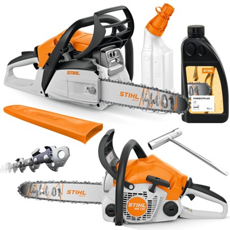 STIHL MS 172 Pilarka spalinowa  (1,9 KM, prowadnica 35 cm) + olej + butelka na mieszankę