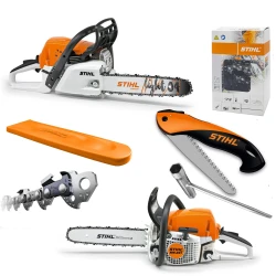 STIHL MS 251 + piła składana,  (moc 3 KM, prowadnica 35 cm) pilarka spalinowa