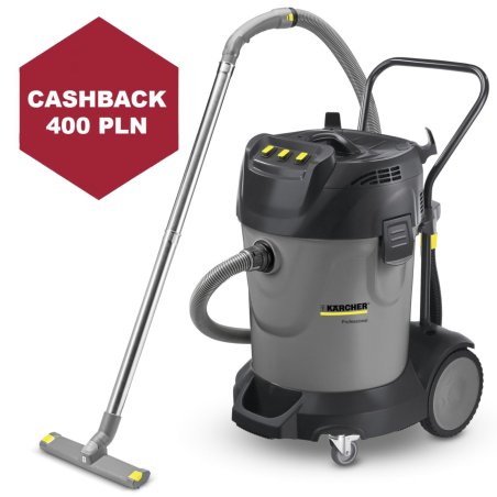 Karcher NT 70/3 (3600 W / 70 l / DN 40) - CASHBACK 400 zł - Profesjonalny odkurzacz z funkcją zbierania wody