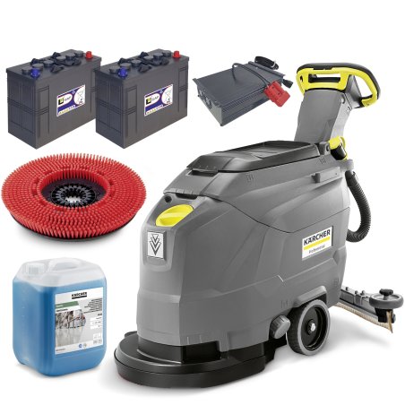 BD 43/25 C Bp szorowarka Karcher + 2x Akumulator SIAP + Prostownik