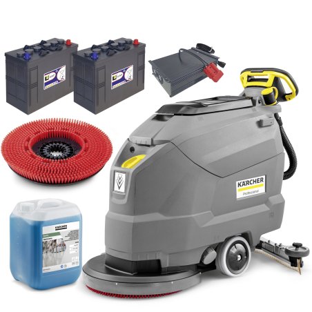 BD 50/50 C Bp Classic szorowarka Karcher + listwa ssąca + akumulatory + ładowarka