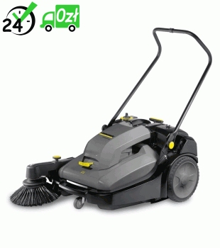Zamiatarka Karcher KM 70/30 C Bp Pack Adv (2800 m²/h / 30 l / 48 - 70 cm) Zestaw z akumulatorem i ładowarką i workiem na śmieci