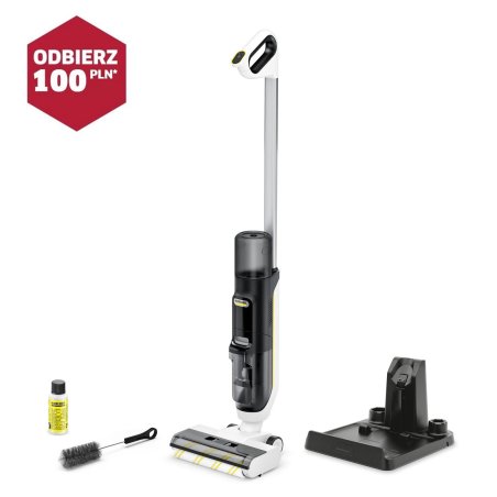 Karcher FCV 3 (130 m² / 24 cm / 30 min.) Bezprzewodowy mop myjąco-odkurzający