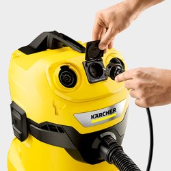 Karcher WD 4 P V-20/5/22 mocny odkurzacz przemysłowy z gniazdem do elektronarzędzia