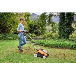 STIHL RLA 240 (900 W, 34 cm, 50l) Akumulatorowy wertykulator + aerator do trawy
