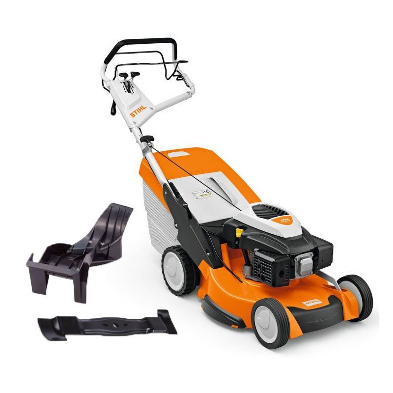 STIHL RM 655 VS - mocna kosiarka spalinowa z napędem, sprzęgłem i hamulcem noża, funkcją 3 w 1, moc 3,5 KM