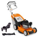 STIHL RM 655 YS - mocna kosiarka spalinowa z napędem hydrostatycznym, sprzęgłem i hamulcem noża, funkcją 3 w 1, moc 3,9 KM