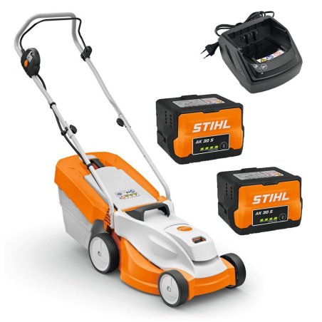 STIHL RMA 235, kosiarka do prac w ogrodzie, zestaw z 2x AK 30 S i AL 101